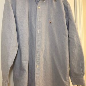 Polo Ralph Lauren Blake Fit Button Up Shirt – Men’s Large – Blue– 100% Cotton